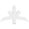 Ekena Millwork Davenport Architectural Grade PVC Gable Bracket, 36"W x 21"H x 2"D x 4"F, 14/12 Pitch GBP036X21X0204DAV00 - alternate 2